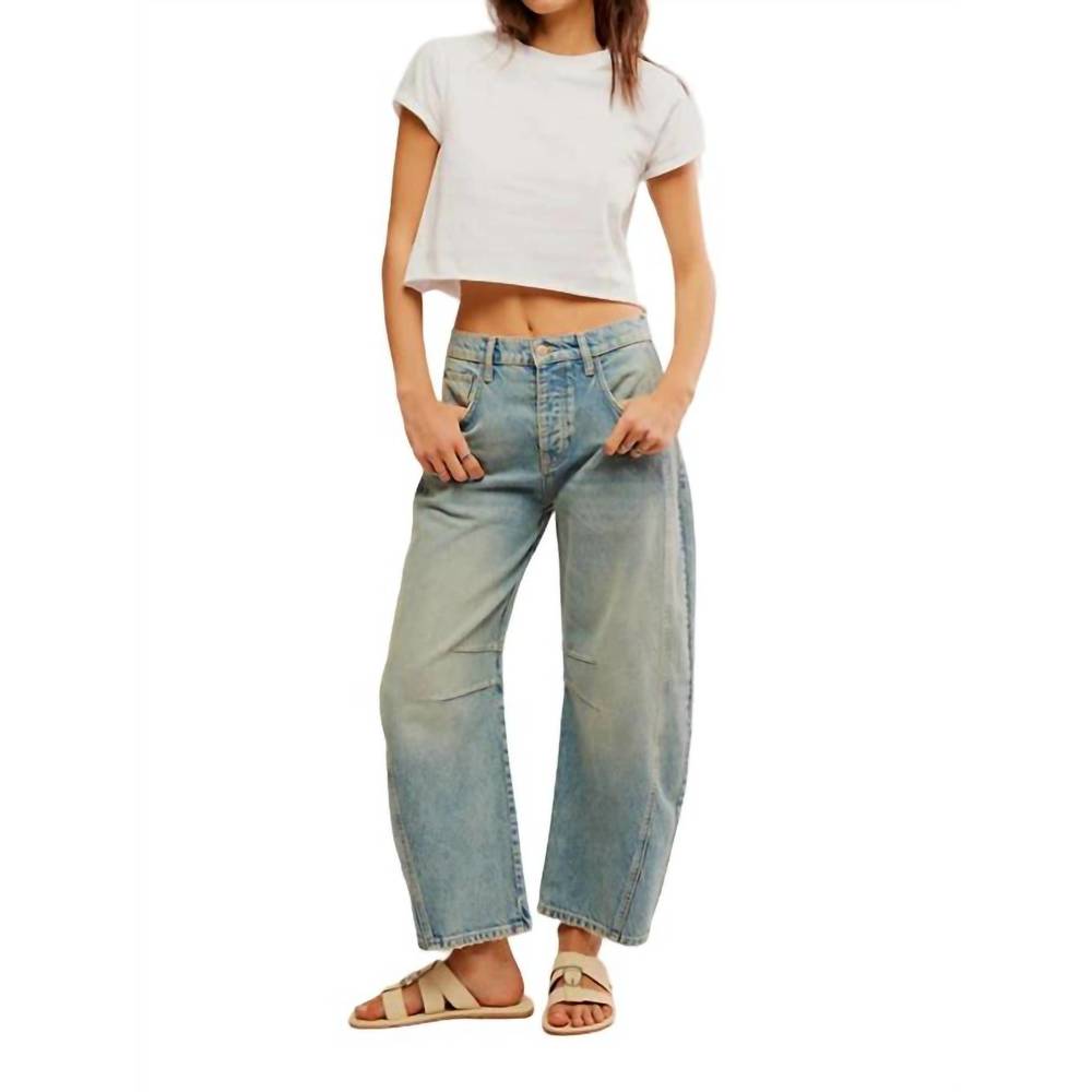 Free People Light Blue Wide Leg Jeans
